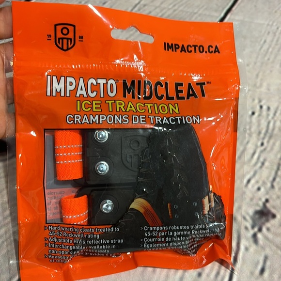 Bundle of 2 Impacto Midcleat Ice Snow Traction Cleats For Snow & Ice Safety - - Picture 2 of 6